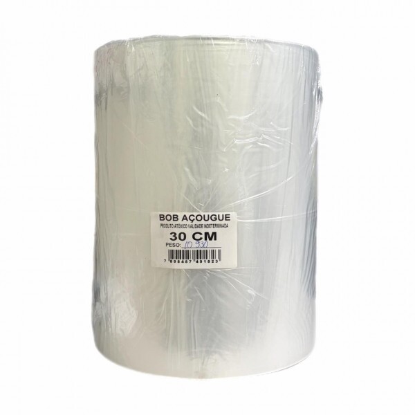 Bobina Plastica Para Acogue 30cm - Rolo Com 10kg Bobina Plastica Para Acogue 30cm - Rolo Com 10kg