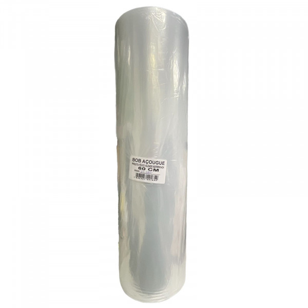 Bobina Plastica Para Acogue 60cm - Rolo Com 10kg