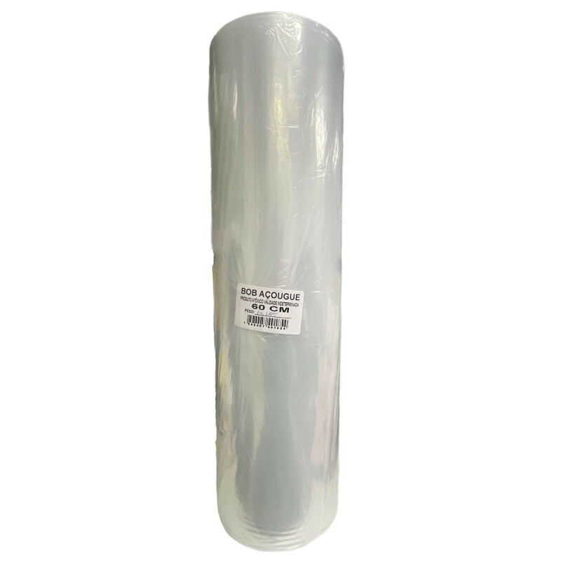 Bobina Plastica Para Acogue 60cm - Rolo Com 10kg