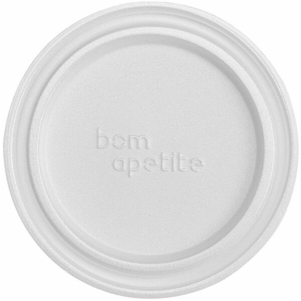TM Tampa Branca De Isopor Para Marmitas BM-550Q-750Q-1100Q Com 100 Unidades Bom Apetite