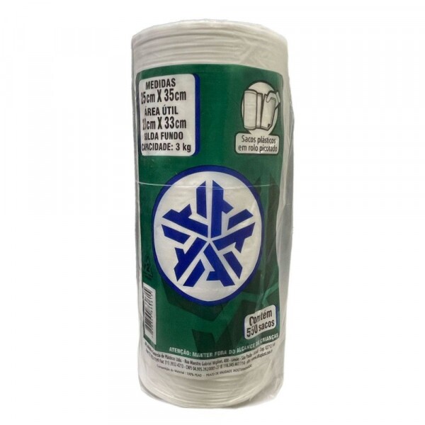 Bobina Saco Picotado 25X35 - Rolo Com 550 Sacos Bobina Saco Picotado 25X35 - Rolo Com 550 Sacos