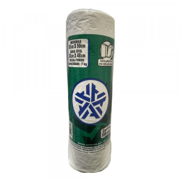 Bobina Saco Picotado 35X50 - Rolo Com 350 Sacos