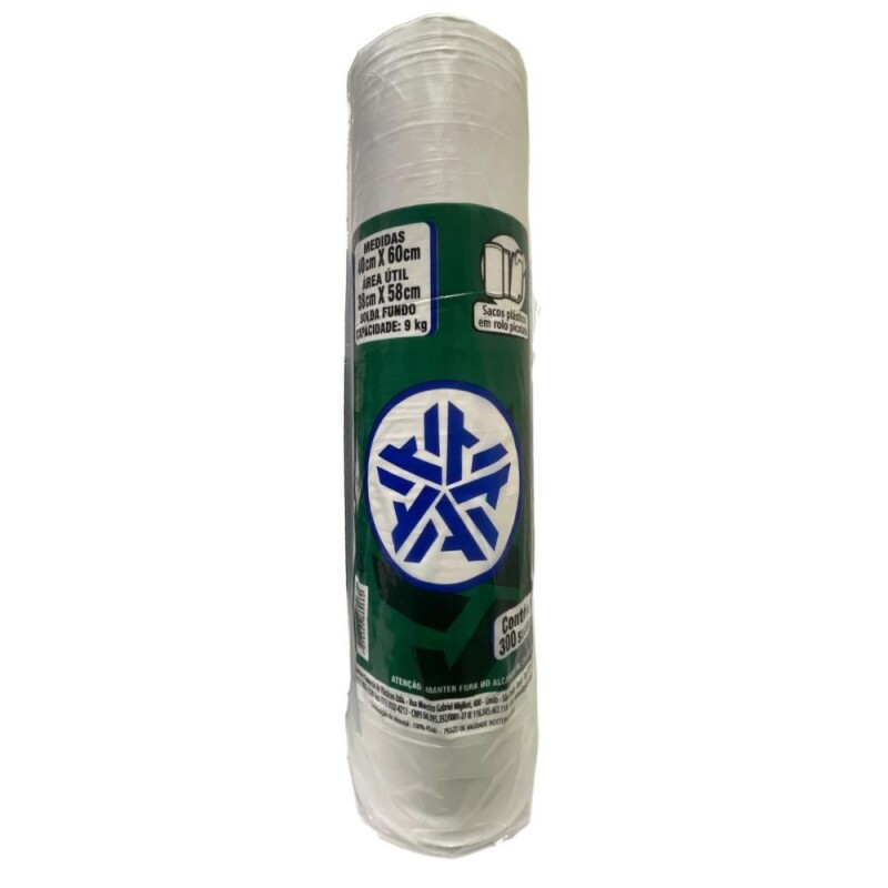 Bobina Saco Picotado 40X60 - Rolo Com 300 Sacos