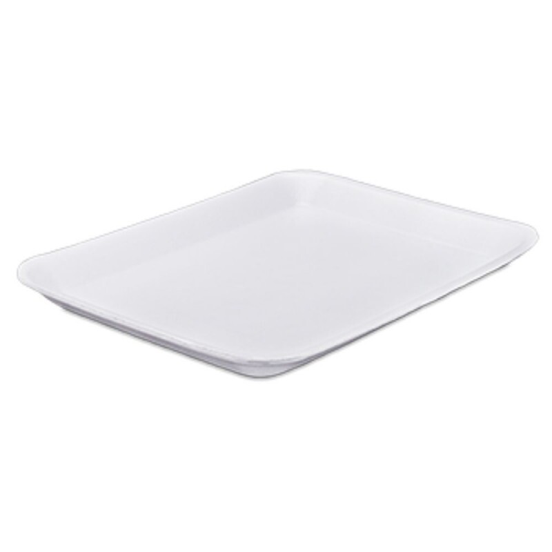 TRL-03 - Bandeja Isopor Rasa Retangular 235x180x16mm Totalplast - Fardo Com 400 Unidades