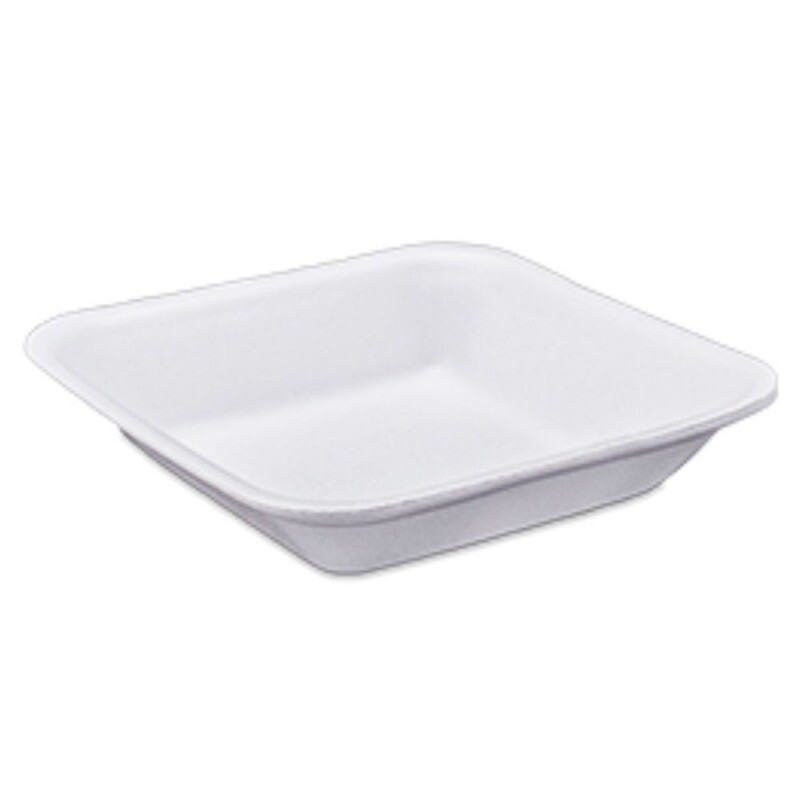 TFL-01 - Bandeja Isopor Quadrada Funda 150x150x27mm Totalplast - Fardo Com 400 Unidades