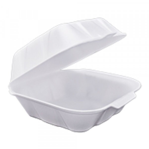 TH-02 - Hamburgueira Isopor 146x146x68mm Totalplast -  Fardo Com 400 Unidades