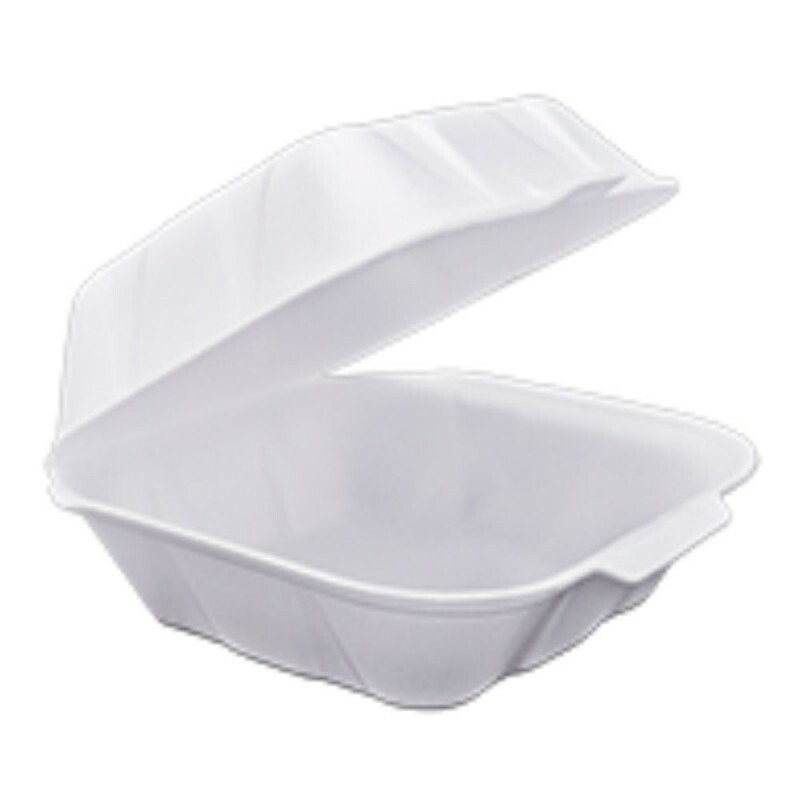 TH-02 - Hamburgueira Isopor 146x146x68mm Totalplast - Fardo Com 400 Unidades TH-02 - Hamburgueira Isopor 146x146x68mm Totalplast - Fardo Com 400 Unidades