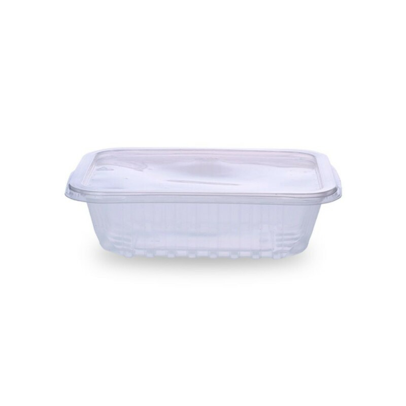 Pote PP Retangular Com Tampa 750ml Totalplast - Pacote Com 24 Conjuntos Pote PP Retangular Com Tampa 750ml Totalplast - Pacote Com 24 Conjuntos