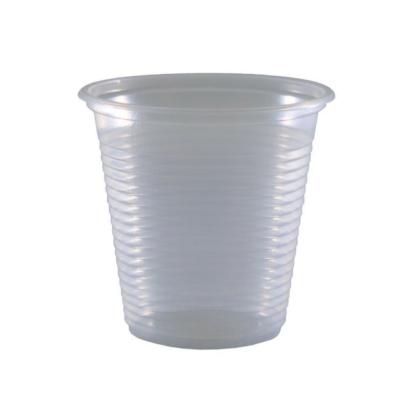 Copo PP Transparente Estriado Totalplast 180ml - Caixa Com 2500 Unidades Copo PP Transparente Estriado Totalplast 180ml - Caixa Com 2500 Unidades