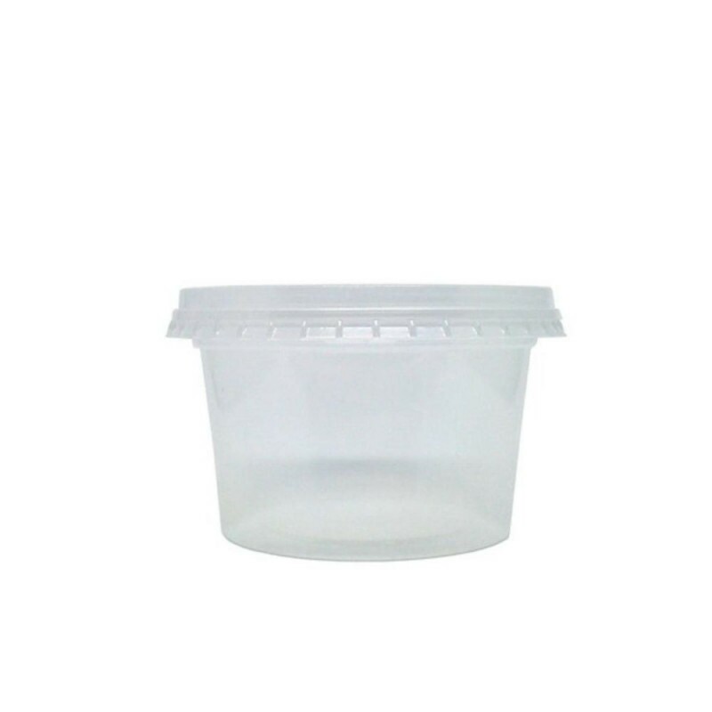 Pote Redondo 140ml Com Sobretampa Rioplastic - Pacote Com 25 Conjuntos Pote Redondo 140ml Com Sobretampa Rioplastic - Pacote Com 25 Conjuntos