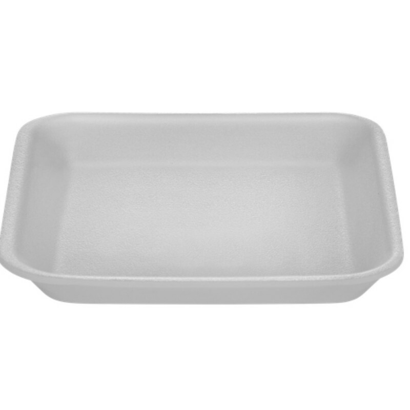 BR-01 Bandeja De Isopor Rasa Branca Com 400 Unidades Bom Apetite