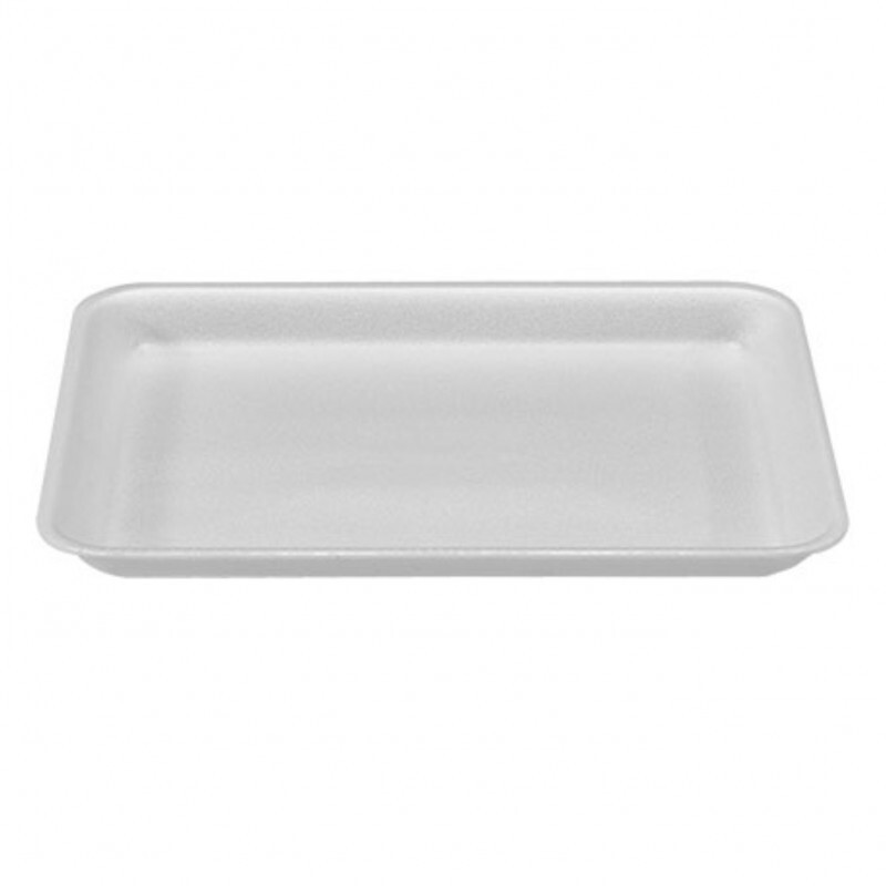 BR-03 Bandeja De Isopor Rasa Branca Com 400 Unidades Bom Apetite