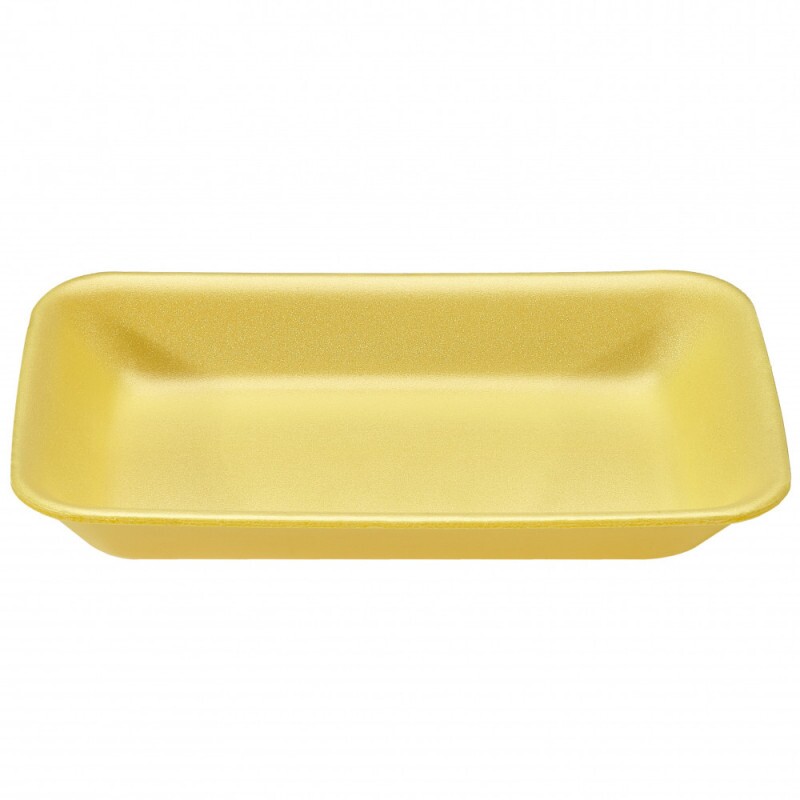 BF-02AM Bandeja De Isopor Funda Amarela Com 400 Unidades Bom Apetite