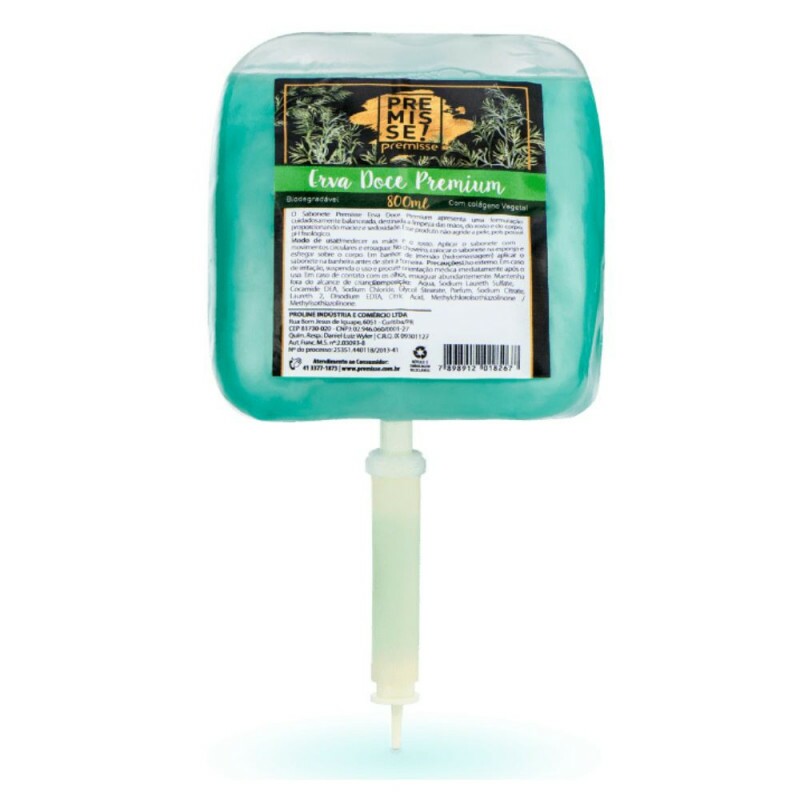 Sabonete Liquido Refil Erva Doce Premium Premisse - 800 ml