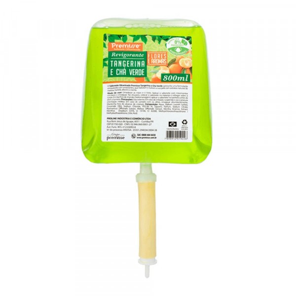 Sabonete Refil Tangerina E Cha Verde Premisse - 800ml