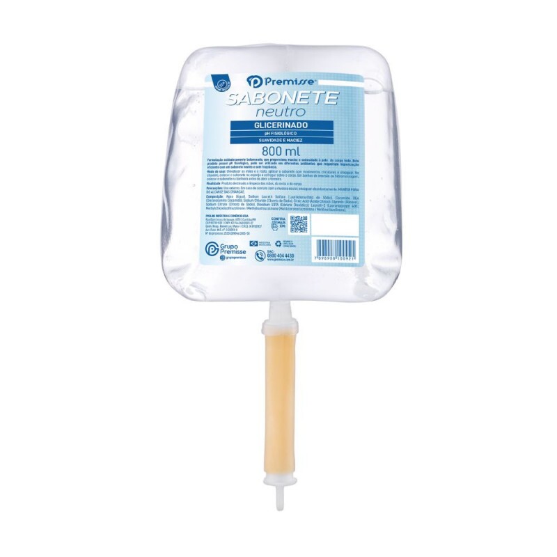 Sabonete Liquido Refil Glicerinado Neutro Premisse - 800ml