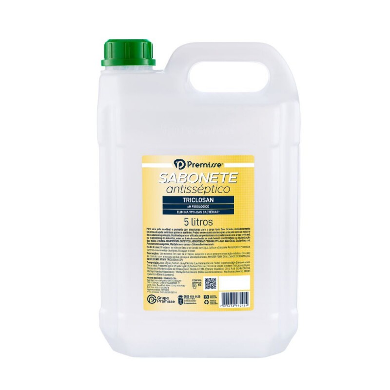 Sabonete Antisseptico Triclosan Premisse - 5 litros