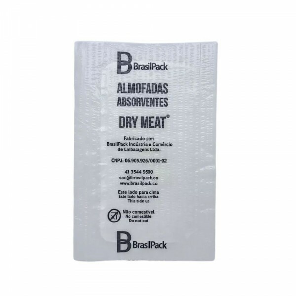 Absorvente Para Alimentos Dry Meat 40gr Branco Brasilpack - Caixa Com 3000 Unidades