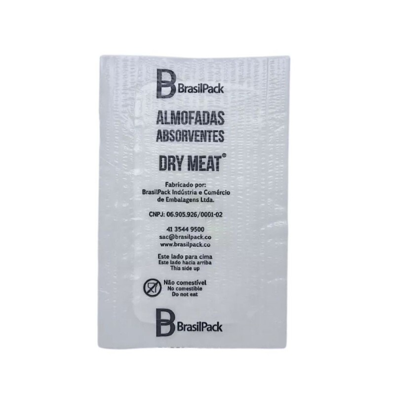 Absorvente Para Alimentos Dry Meat 40gr Branco Brasilpack - Caixa Com 3000 Unidades Absorvente Para Alimentos Dry Meat 40gr Branco Brasilpack - Caixa Com 3000 Unidades