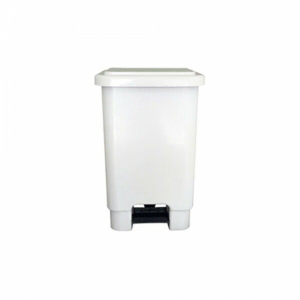 Lixeira Branca 25l Com Pedal
