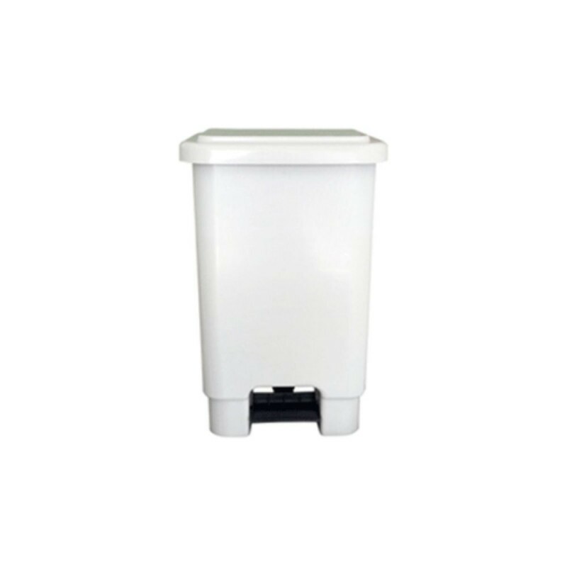Lixeira Branca 25l Com Pedal