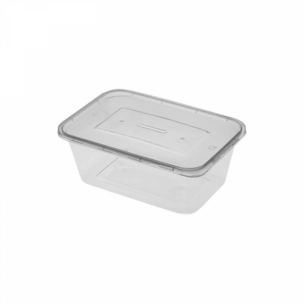 Pote Retangular Com Tampa 750ml Plastilania - Pacote Com 10 Unidades