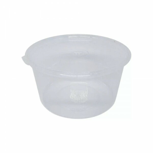 Pote PP Transparente 600ml Tampa Com Lacre Brasilpack - Caixa Com 348 Conjuntos