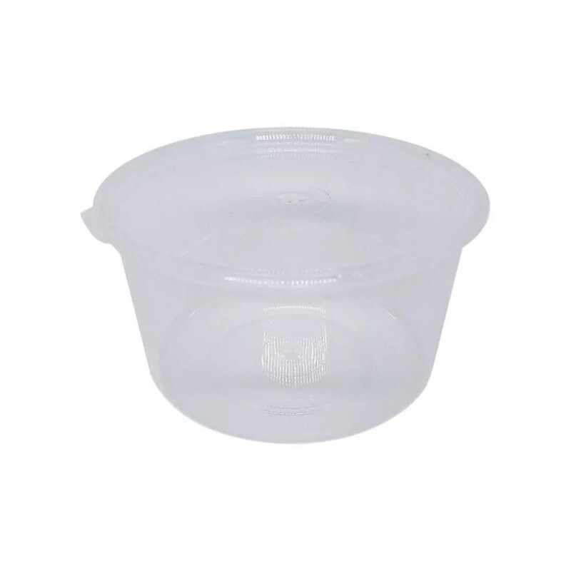 Pote PP Transparente 600ml Tampa Com Lacre Brasilpack - Caixa Com 348 Conjuntos Pote PP Transparente 600ml Tampa Com Lacre Brasilpack - Caixa Com 348 Conjuntos