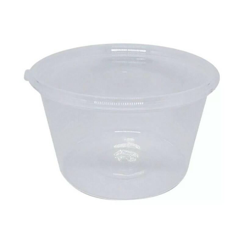 Pote PP Transparente 1000ml Tampa Com Lacre  Brasilpack - Caixa Com 225 Conjuntos Pote PP Transparente 1000ml Tampa Com Lacre  Brasilpack - Caixa Com 225 Conjuntos