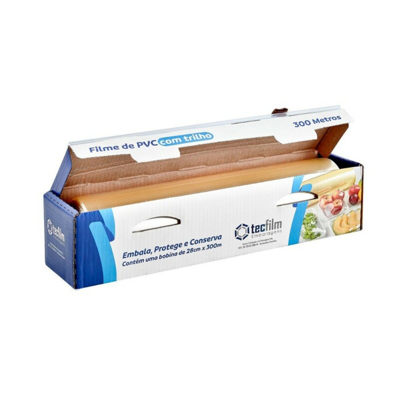Bobina PVC Com Trilho 28x300 - Linha Domestica Tecfilm