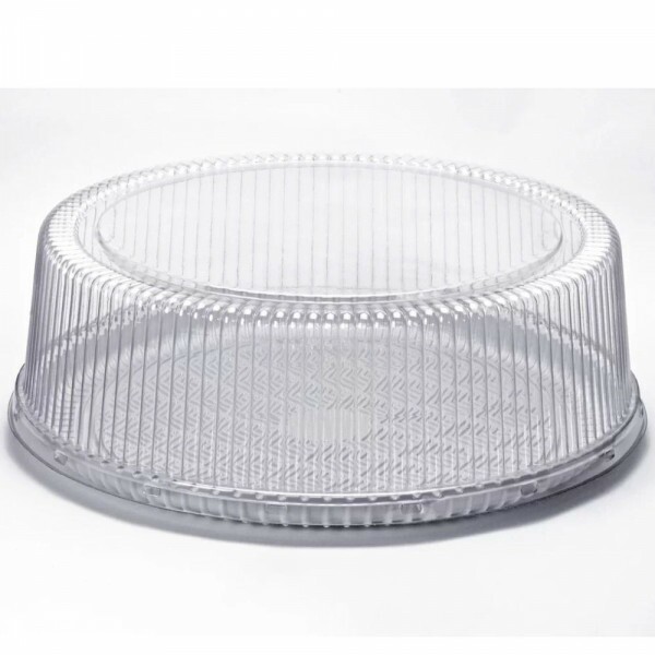 PF 60 M Embalagem Cristal Redonda Media Confeitaria Base Branca - Caixa Com 50 Conjuntos