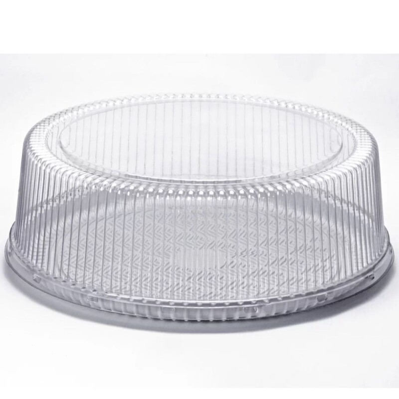 PF 60 M Embalagem Cristal Redonda Media Confeitaria Base Branca - Caixa Com 50 Conjuntos