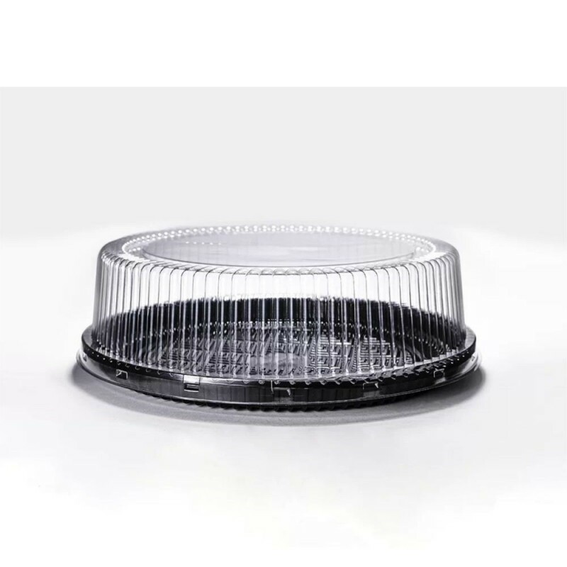 PF 56 BPR Embalagem Cristal Redonda Baixa Confeitaria Base Preta - Torta Media Packform - Caixa Com 50 Unidades PF 56 BPR Embalagem Cristal Redonda Baixa Confeitaria Base Preta - Torta Media Packform - Caixa Com 50 Unidades