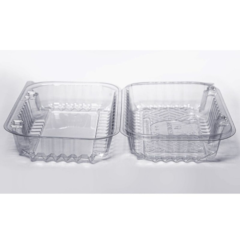 PF 10 Embalagem Cristal Retangular Articulada Pequena Alta Packform - Caixa Com 100 Unidades PF 10 Embalagem Cristal Retangular Articulada Pequena Alta Packform - Caixa Com 100 Unidades