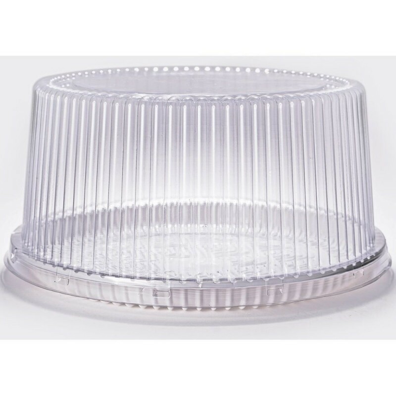 PF 50 A Embalagem Cristal Redonda Alta Confeitaria Base Branca - Torta Pequena Packform - Caixa Com 50 Unidades PF 50 A Embalagem Cristal Redonda Alta Confeitaria Base Branca - Torta Pequena Packform - Caixa Com 50 Unidades