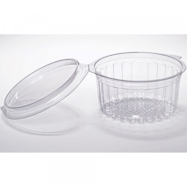 PF 750 Embalagem Redonda Cristal Articulada - Pote 350ml Packform - Caixa Com 200 Unidades PF 750 Embalagem Redonda Cristal Articulada - Pote 350ml Packform - Caixa Com 200 Unidades