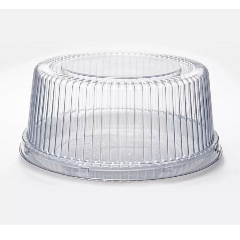 PF 56 A Embalagem Cristal Redonda Alta Confeitaria Base Branca - Torta Media Packform - Caixa Com 50 Unidades PF 56 A Embalagem Cristal Redonda Alta Confeitaria Base Branca - Torta Media Packform - Caixa Com 50 Unidades