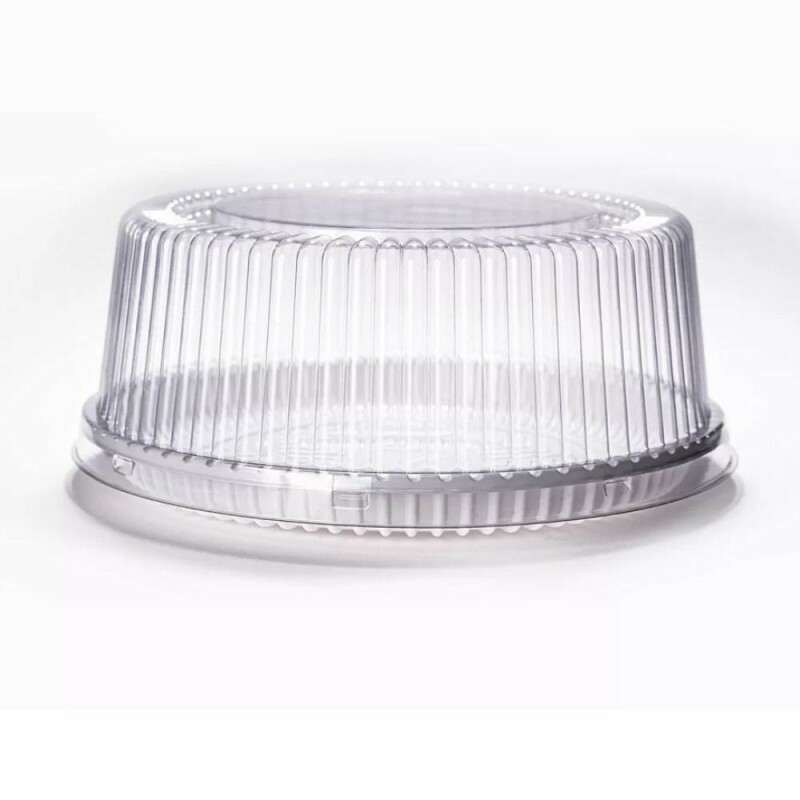 PF 56 M Embalagem Cristal Redonda Media Confeitaria Base Branca - Torta Media Packform - Caixa Com 50 Unidades PF 56 M Embalagem Cristal Redonda Media Confeitaria Base Branca - Torta Media Packform - Caixa Com 50 Unidades