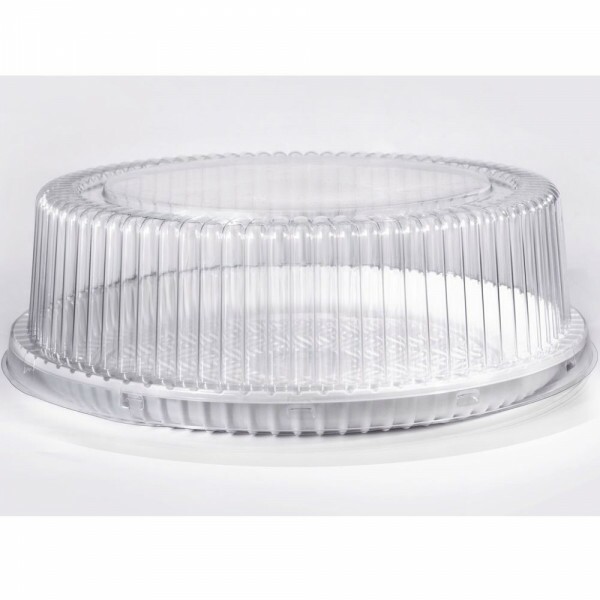 PF 50 B Embalagem Cristal Redonda Baixa Confeitaria Base Branca - Torta Pequena Packform - Caixa Com 50 Unidades PF 50 B Embalagem Cristal Redonda Baixa Confeitaria Base Branca - Torta Pequena Packform - Caixa Com 50 Unidades