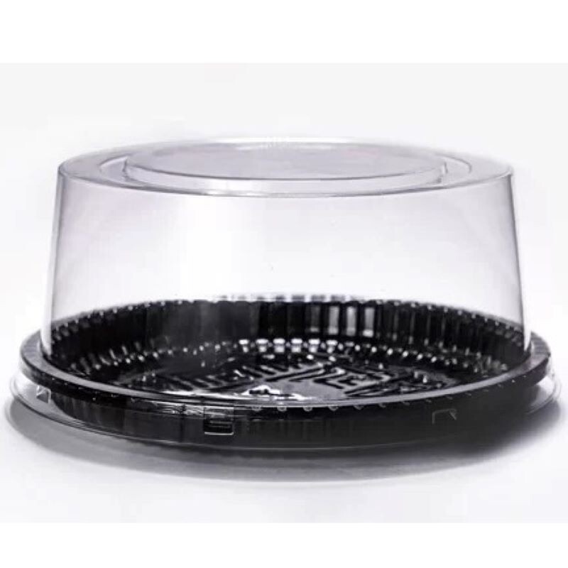 PF 32 APRP Embalagem Cristal Redonda Alta Base Preta Mini Torta - Premium Packform - Caixa Com 50 Unidades PF 32 APRP Embalagem Cristal Redonda Alta Base Preta Mini Torta - Premium Packform - Caixa Com 50 Unidades