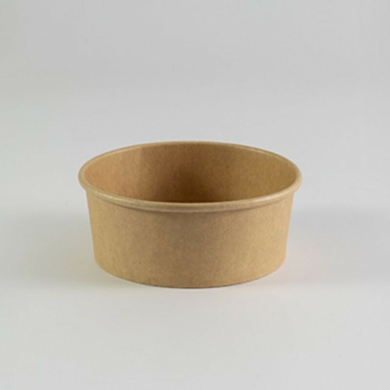 Pote Papel Kraft 750ml Com Tampa - Pacote Com 50 Conjuntos Pote Papel Kraft 750ml Com Tampa - Pacote Com 50 Conjuntos