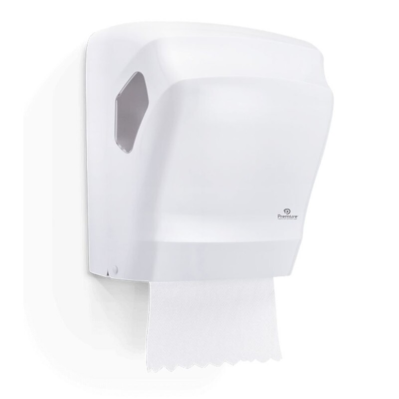 Toalheiro Bobina Puxa e Corta - Premisse Branco Toalheiro Bobina Puxa e Corta - Premisse Branco