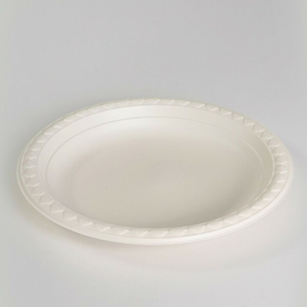 Prato De Amido De Milho 20cm Eco Talge - Pacote Com 50 Unidades