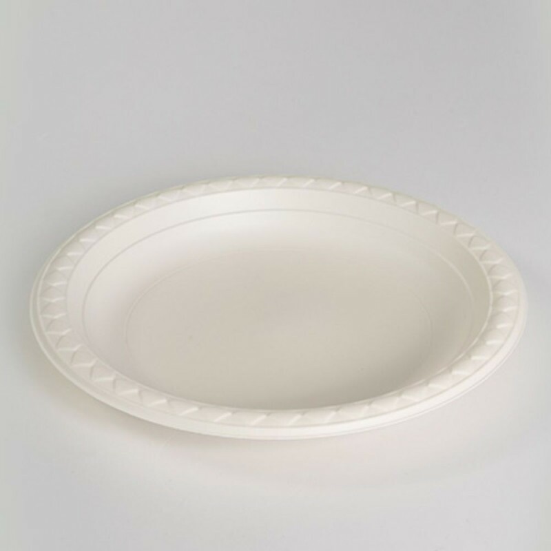 Prato De Amido De Milho 20cm Eco Talge - Pacote Com 50 Unidades