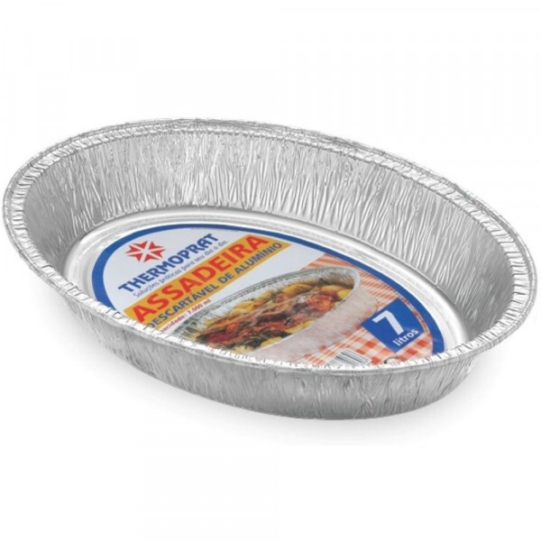 Assadeira Oval 7000ml Sem Tampa Com 12 Unidades Thermoprat Assadeira Oval 7000ml Sem Tampa Com 12 Unidades Thermoprat