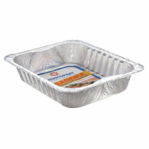 Assadeira Retangular 3750ml Sem Tampa Com 12 Unidades Thermoprat Assadeira Retangular 3750ml Sem Tampa Com 12 Unidades Thermoprat