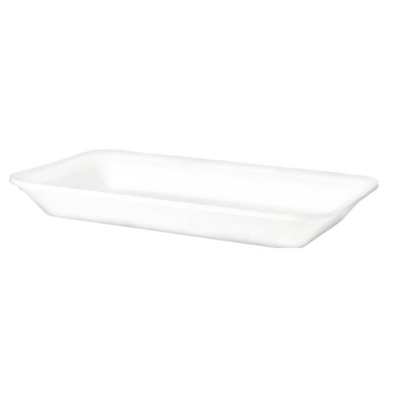 CRL-004 Bandeja Isopor Branca Rasa 275X150X14mm Copobras - Fardo Com 400 Unidades CRL-004 Bandeja Isopor Branca Rasa 275X150X14mm Copobras - Fardo Com 400 Unidades