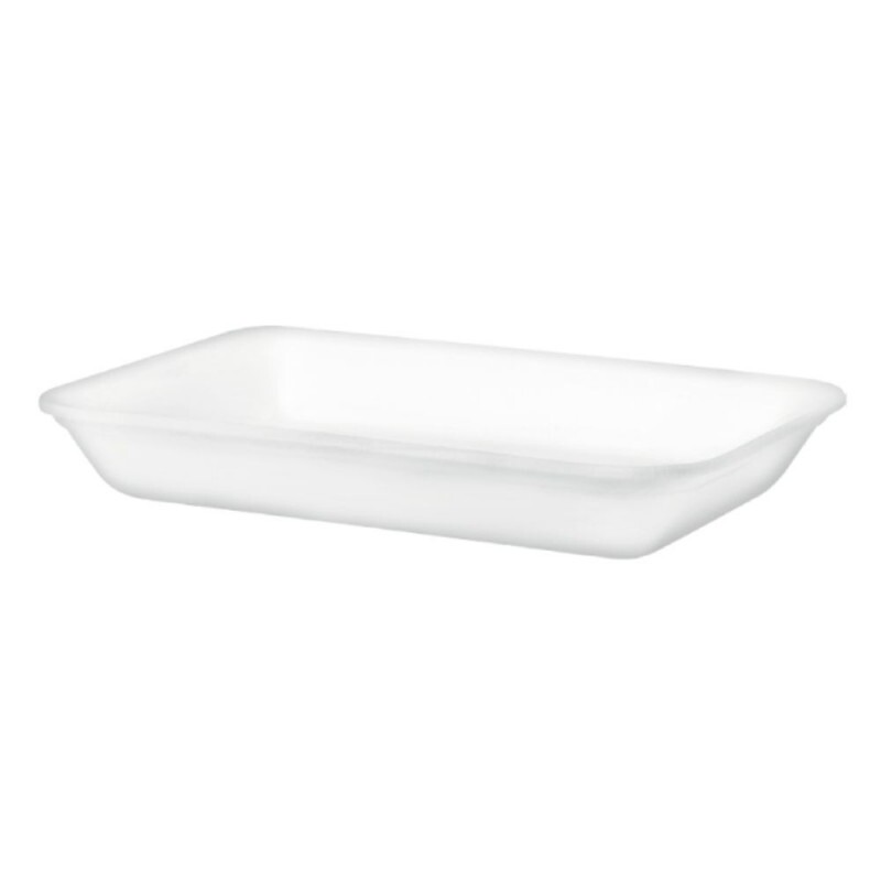CFL-002 - Bandeja Isopor Funda Branca 210X140X28mm Copobras - Fardo Com 400 Unidades