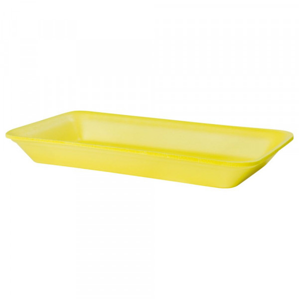 CFL-004 - Bandeja Isopor Amarela Funda 275X150X29mm Copobras - Fardo Com 400 Unidades