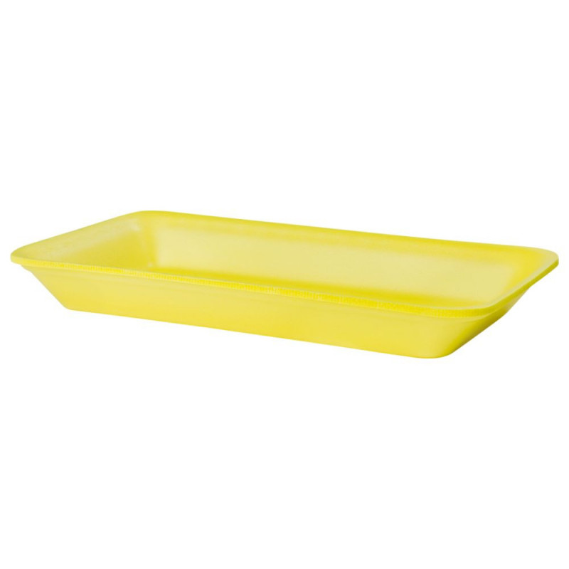 CFL-004 - Bandeja Isopor Amarela Funda 275X150X29mm Copobras - Fardo Com 400 Unidades